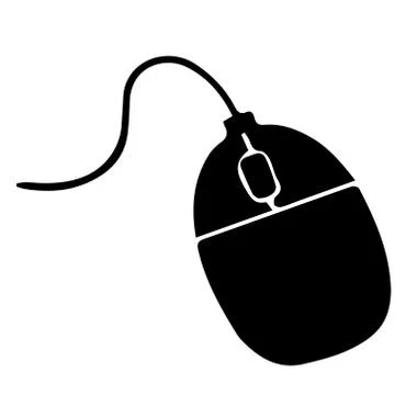 Computer mouse vector on white background Stock Illustration