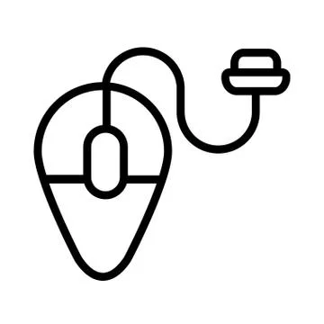 Computer mouse on white background Stock Illustration