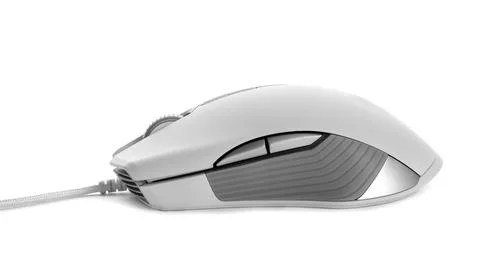 Computer mouse on white background. Modern technology Stock Photos