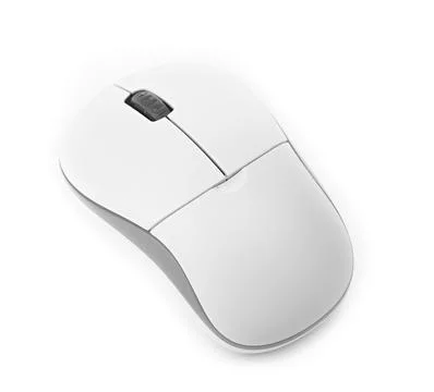 Computer mouse on a white background Stockfoto's