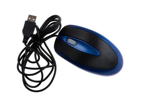 Computer mouse on white Stock Photos