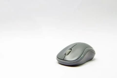 Computer mouse wireless on white background Stock Photos