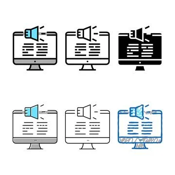 Computer multipack audio reading book for blind human color icon vector Illustrazione stock