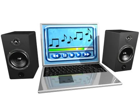 Computer music Illustrazione stock