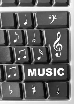 Computer music keyboard 스톡 일러스트