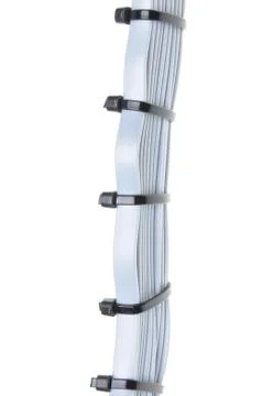 Computer natwork cables with cable ties Stock-Fotos