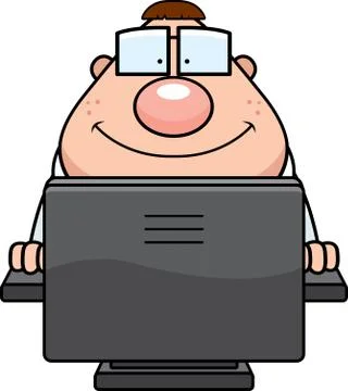 Computer nerd Illustrazione stock