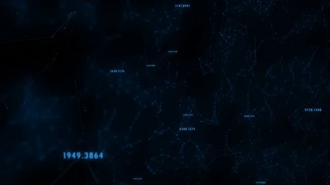 Computer network with abstract numbers animation 動画素材 121910390