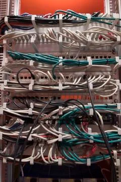 Computer network and online connection 库存照片