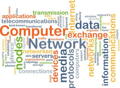 Computer network background concept Illustrazione stock
