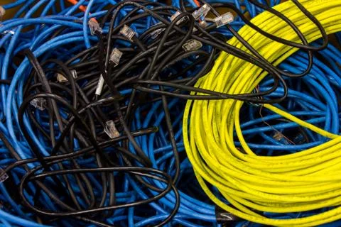 Computer network cable Foto stock