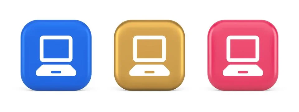 Computer network connection button digital information browsing 3d realisti.. Illustrazione stock