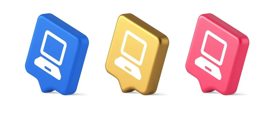 Computer network connection button digital information browsing 3d realisti.. Illustrazione stock