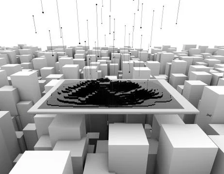 Computer network data communication, electronic technology Stock Illustration