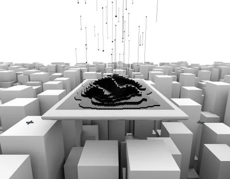 Computer network data communication, electronic technology 스톡 일러스트