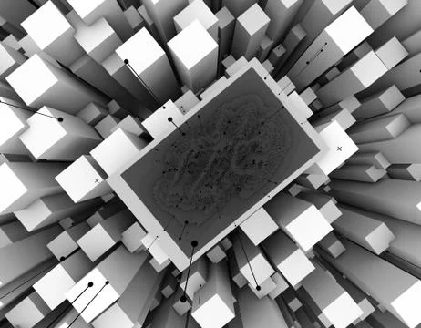 Computer network data communication, electronic technology Stock Illustration