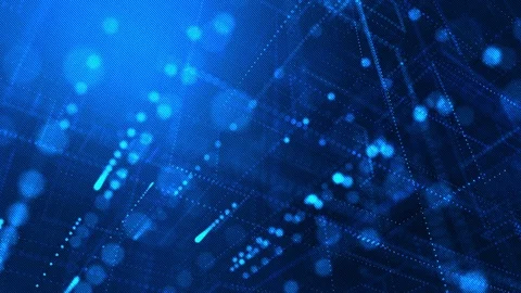 Computer network digital data transmitted at high speed Stock Footage 78150415