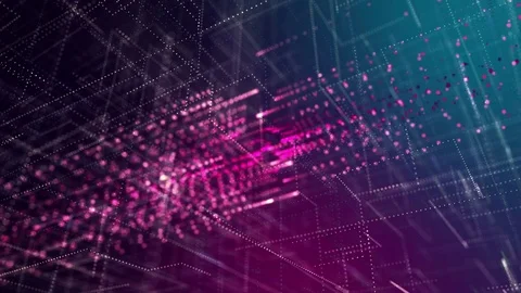 Computer network digital data transmitted at high speed Stock Footage 78911480