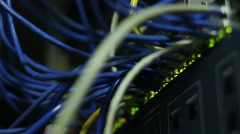 Computer Network Ethernet Panel 02 Video stock 10952603