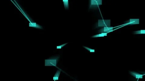 Computer network Fantasy Technology Background Illustrazione stock