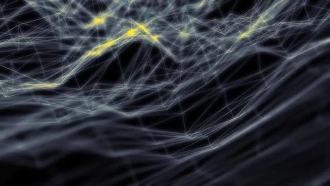 Computer network fiber in cyberspace abstract concept 스톡 일러스트
