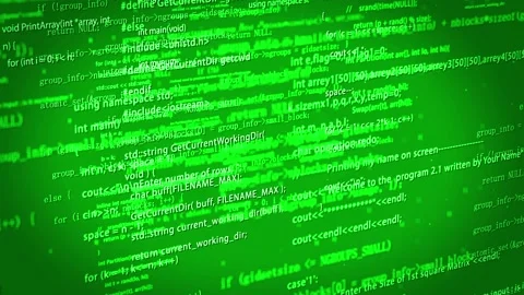 Computer network HTML web page code programming language Stock Footage 145041859