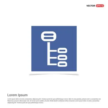 Computer Network Icon - Blue photo Frame 스톡 일러스트