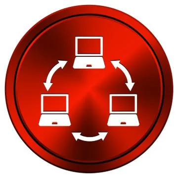 Computer network icon Stock Illustration
