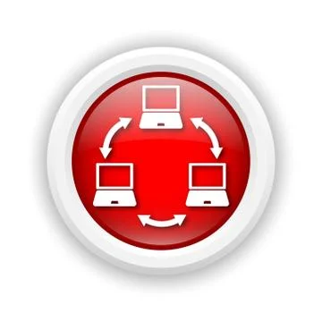 Computer network icon Stock Illustration