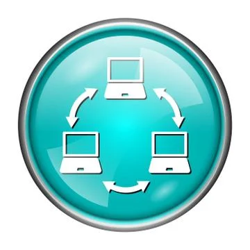 Computer network icon Stock Illustration