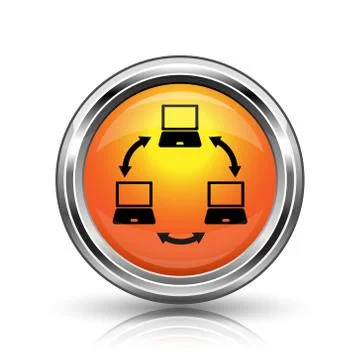 Computer network icon Stock Illustration