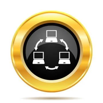 Computer network icon Stock Illustration