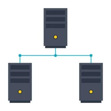 Computer Network Icon Stock Illustration