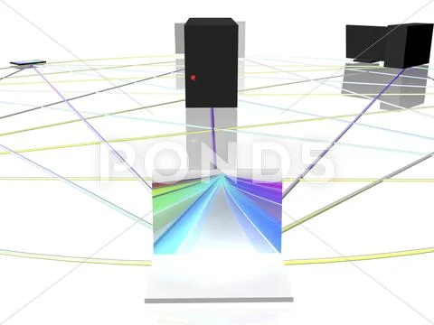 Computer network Stock Illustration