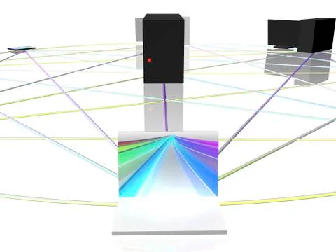 Computer network Illustrazione stock