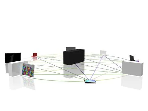 Computer network Stock Illustration