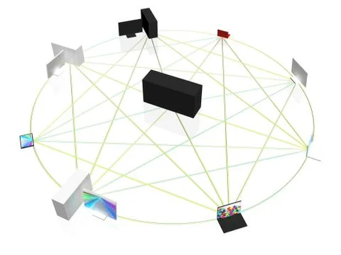Computer network Stock Illustration