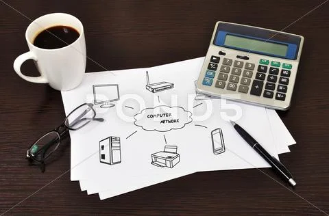 Computer network Stock Illustration