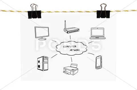 Computer network Stock Illustration