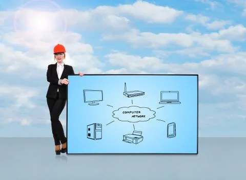 Computer network Stock Illustration