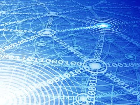 Computer network Stock-Illustration