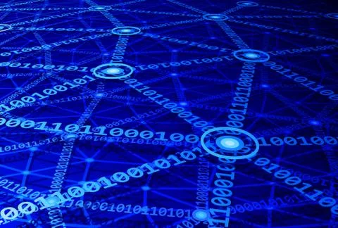 Computer network Illustrazione stock