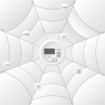 Computer network Stock Illustration