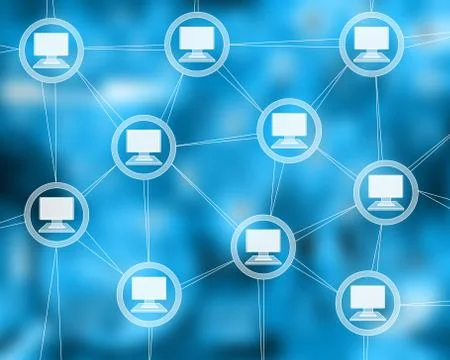 Computer network Stock Illustration