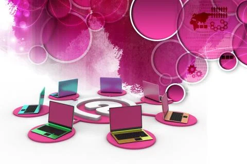 Computer network Stock Illustration