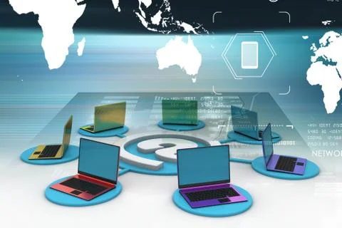 Computer network 스톡 일러스트