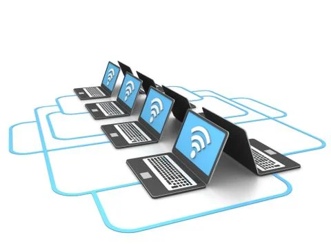 Computer network Stock Illustration