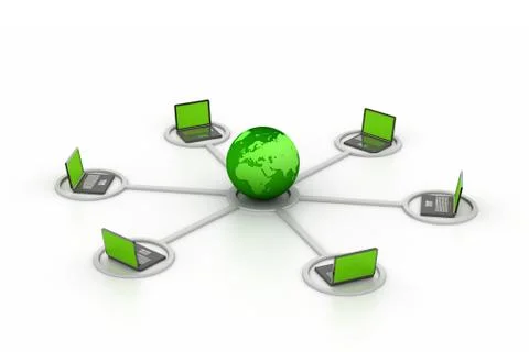 Computer network Stock Illustration