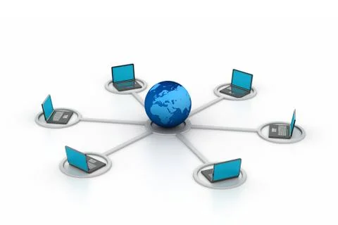 Computer network Stock Illustration
