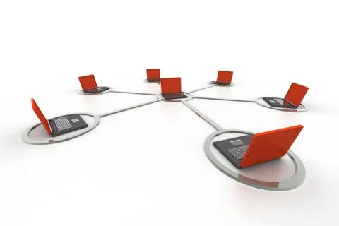 Computer network Stock Illustration